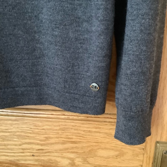 HUGO BOSS Charcoal Virgin Wool Sweater Size L - Picture 6 of 12
